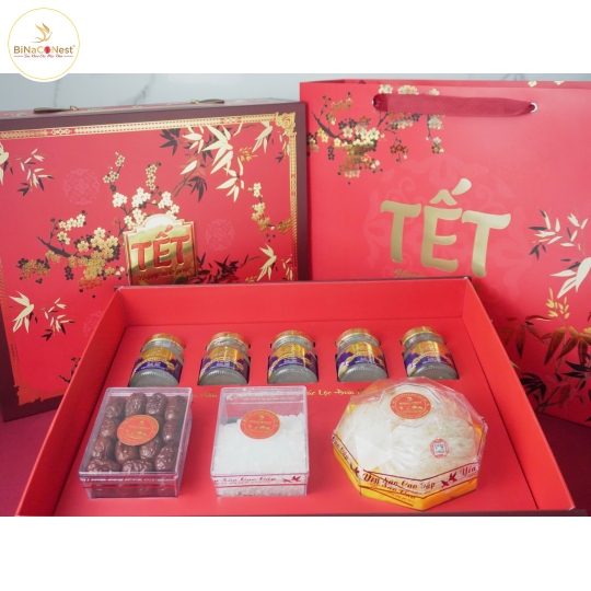 HỘP QUÀ TẾT MIX  YẾN THÔ TINH CHẾ 